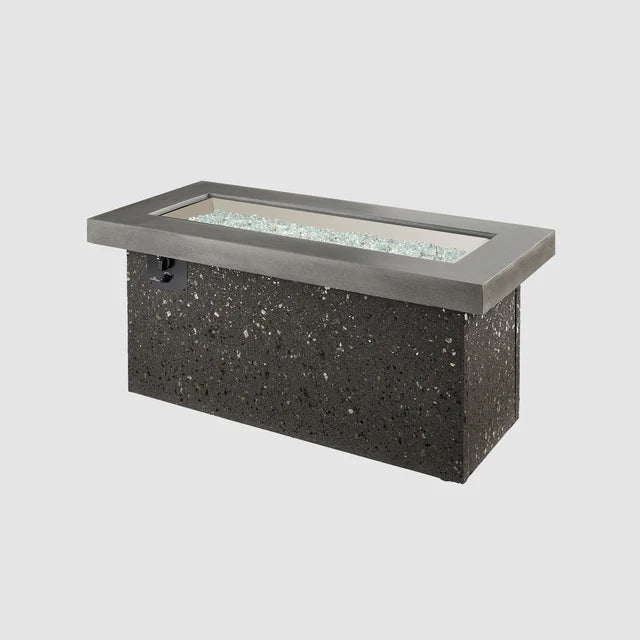 Outdoor Greatroom Company Gray Key Largo Linear Gas Fire Pit Table