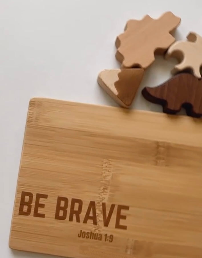 Dino Wooden Puzzle - Faith-Based Educational Toy