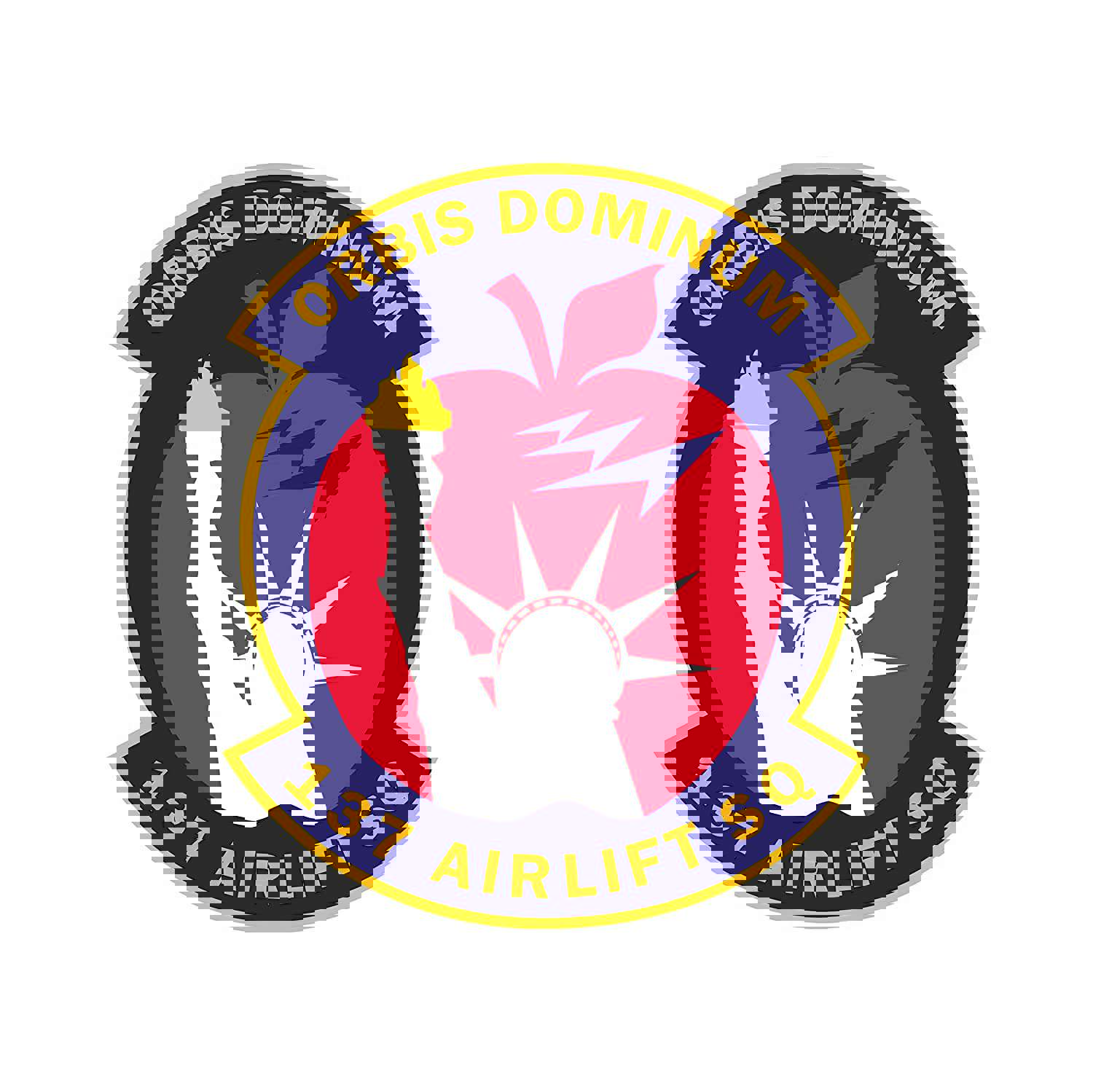 137th Airlift Squadron - Patch Vinyl Decal - Multiple Sizes Available