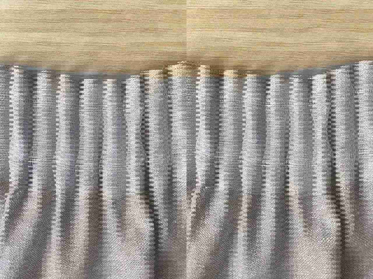 Linen Curtain Panel for Ceiling Track - Unlined, White, Natural, Grey