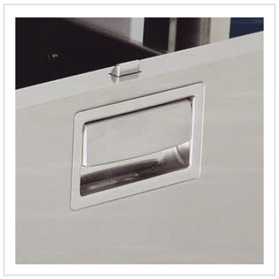 Vitrifrigo DW360IXD1-EX1V-1 Stainless Steel Top Refrigerator and Double Drawer Freezer with Ice Maker