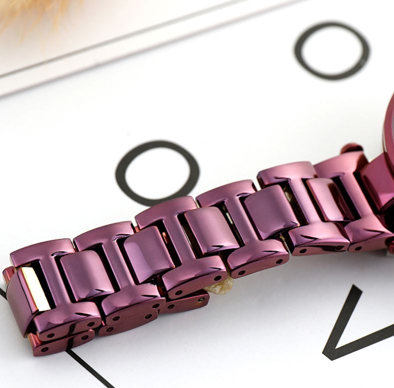 Fashion Trend Women's Rhinestone Steel Belt Watch