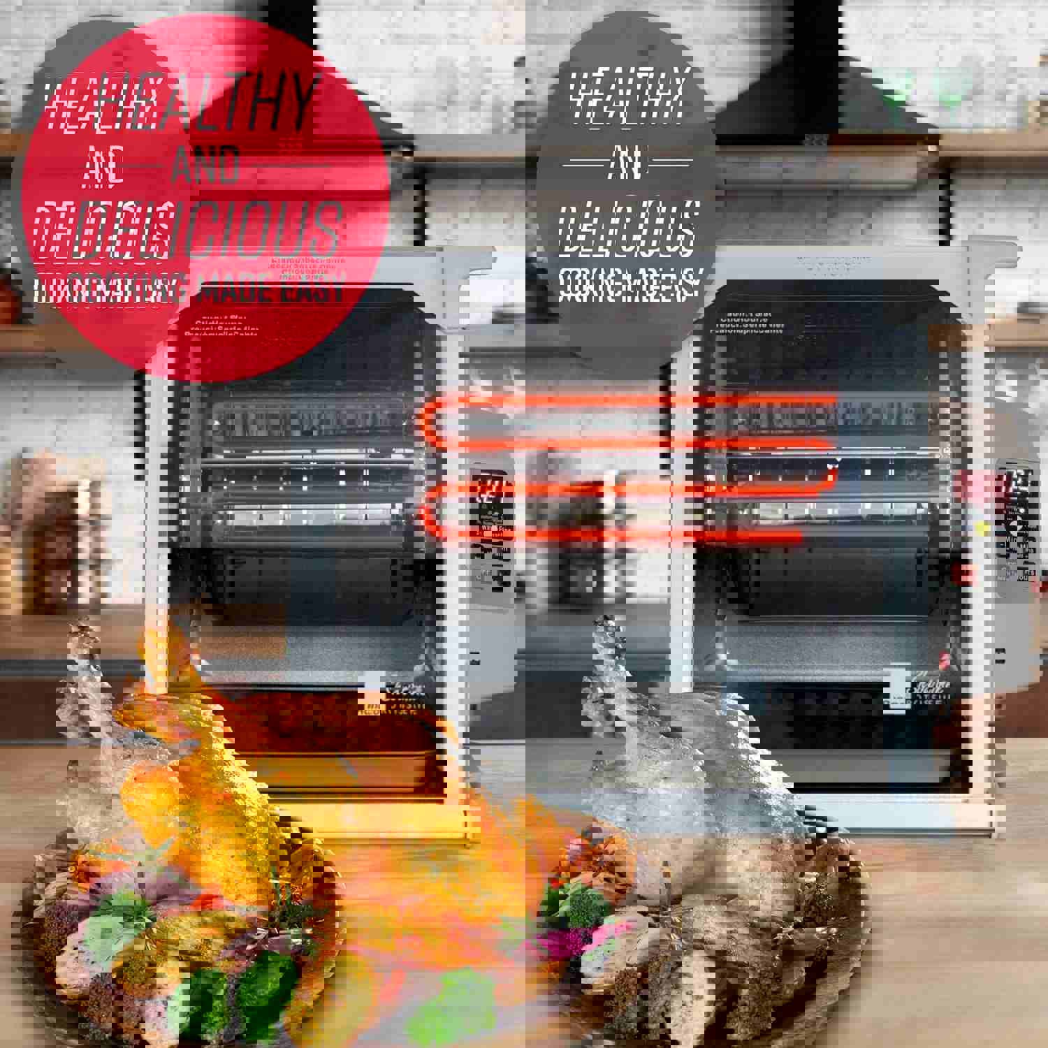 Ronco Platinum Digital Rotisserie Oven - Large Capacity for Perfect Roasting