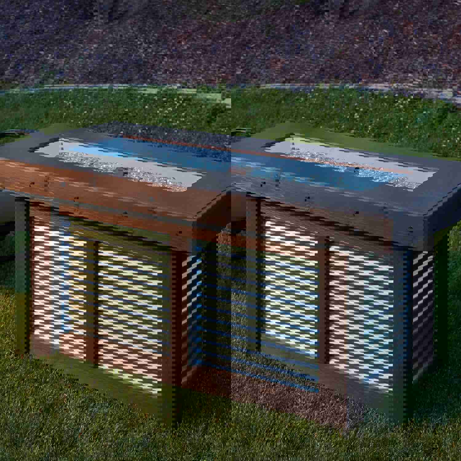 Denali Brew Linear Gas Fire Pit Table