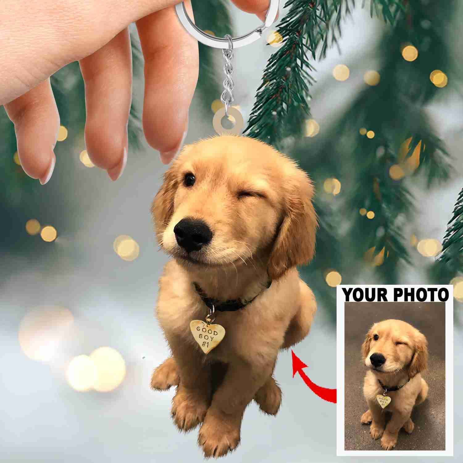 Personalized Custom Keychain - Unique Gift for Pet Lovers with Photo Customization