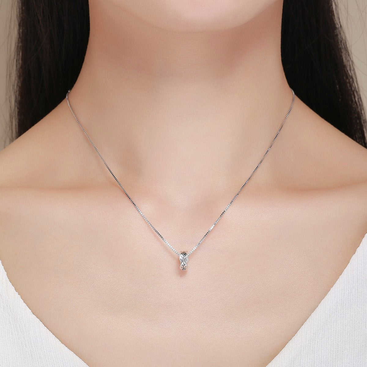 Sterling 925 Silver Leaf Circle Bead Pendant for Pandora & European Charm Bracelets