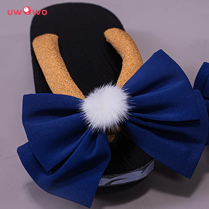UWOWO Game Genshin Impact Sangonomiya Kokomi Cosplay Shoes Clogs Costume Shoes Halloween Carnival Footwear Accessories