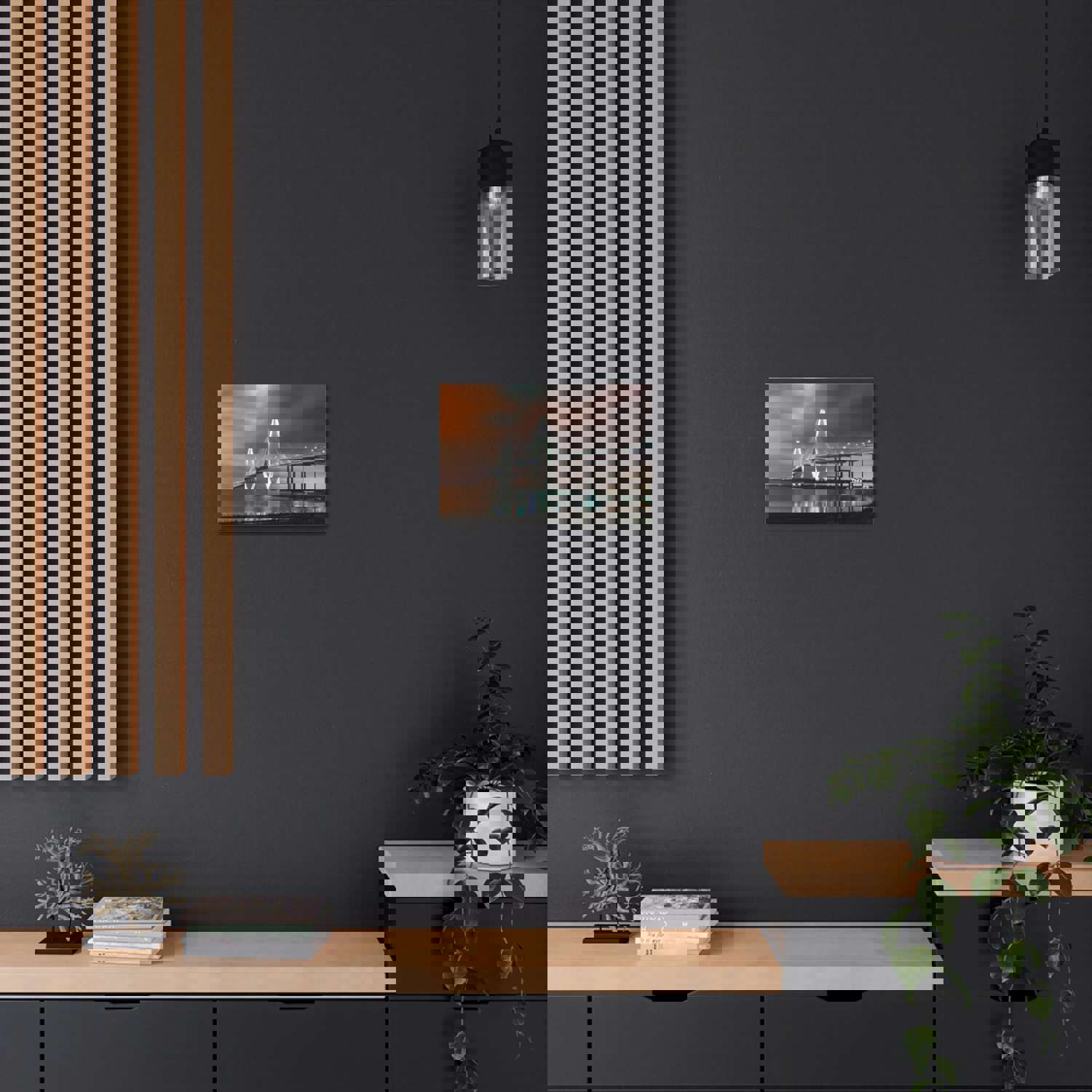 River Bridge Charleston South Carolina Nature Wilderness Photography Canvas Wall Art