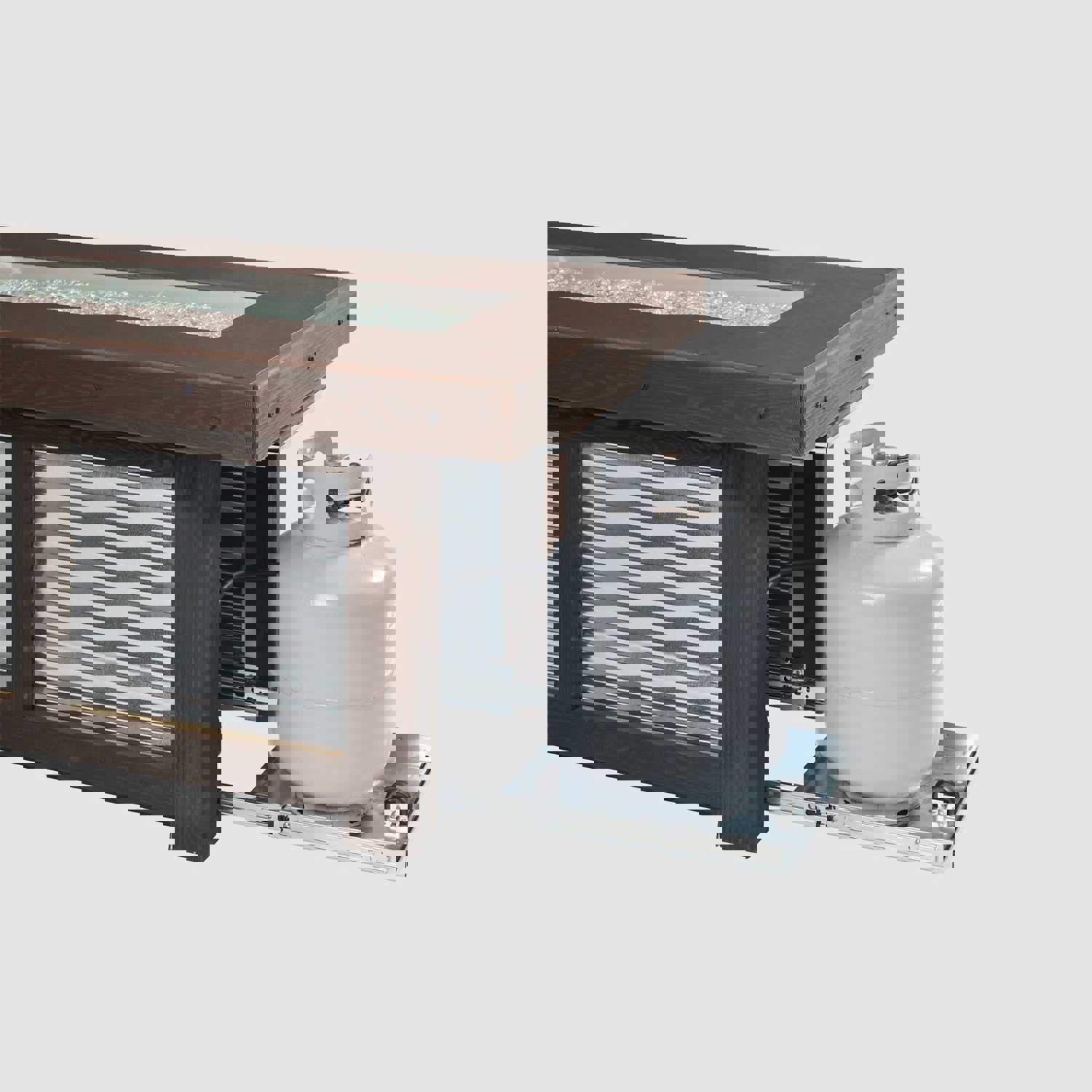 Denali Brew Linear Gas Fire Pit Table