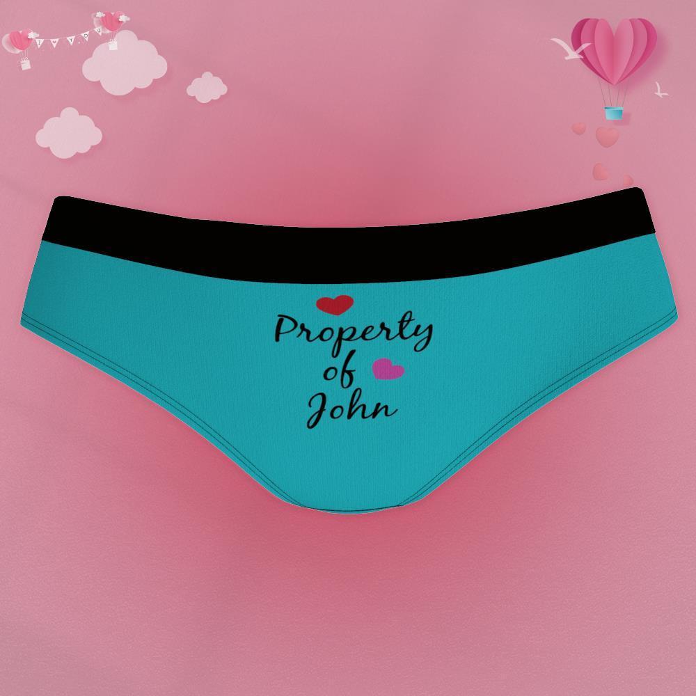 Custom Engraved Boxer Shorts - Personalized Anniversary Gift for Her