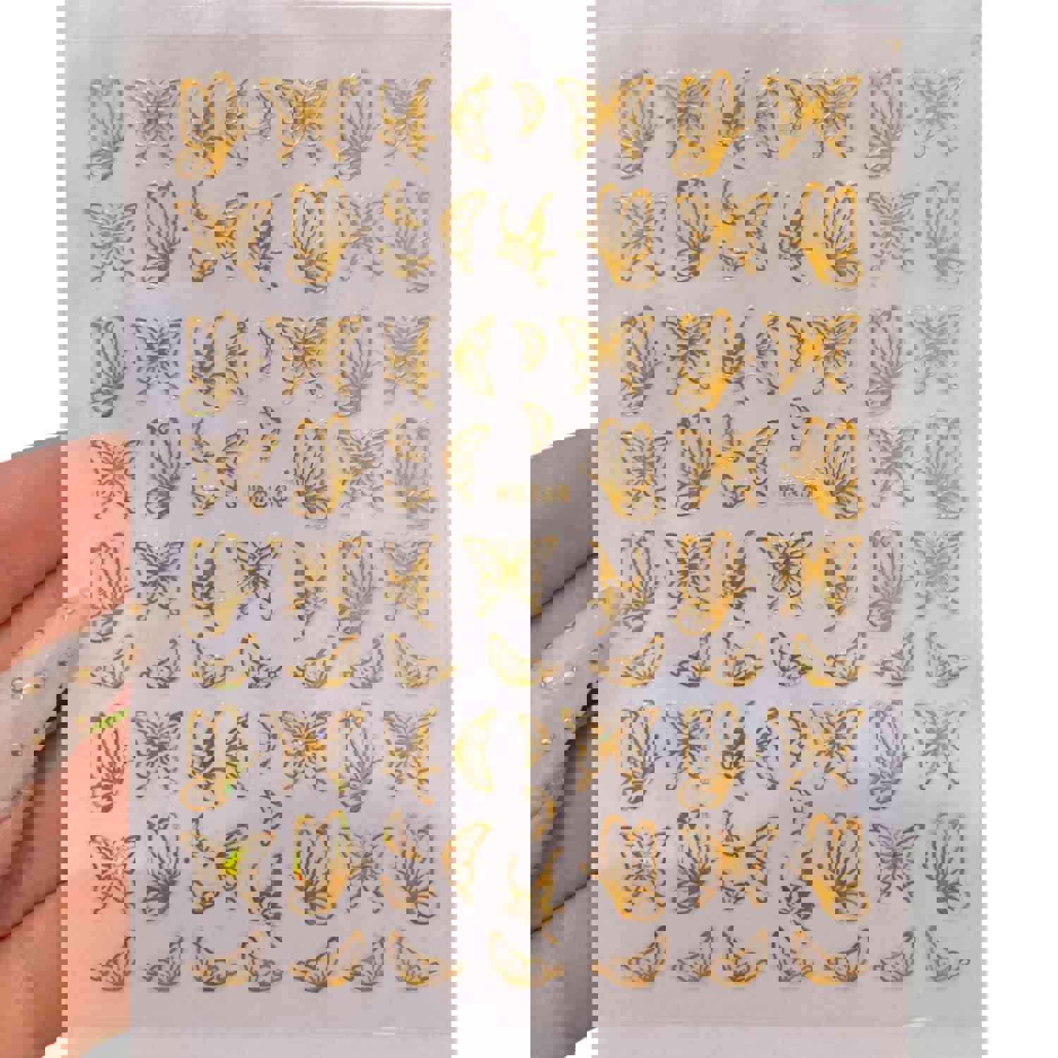 GOLD BUTTERFLY STICKERS (STYLE 1)