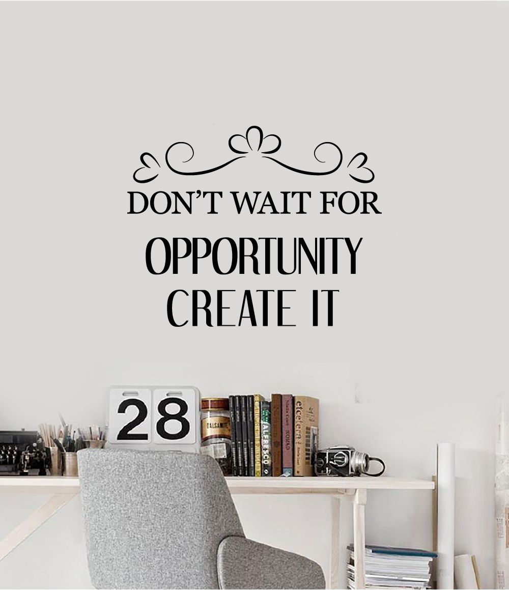 Positive Quotes Vinyl Wall Sticker - Motivational Wall Decal