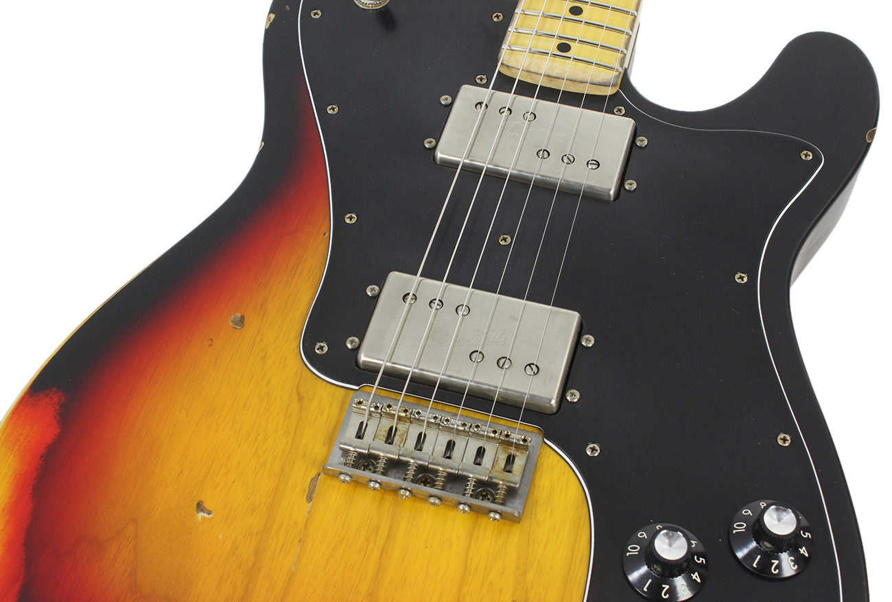 Nash T-72DLX Guitar, 3 Tone Sunburst, Medium Aging