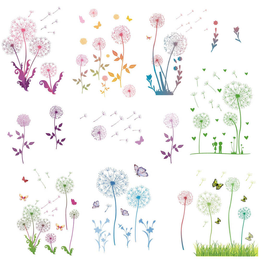 Craspire 16 Sheets 8 Styles PVC Waterproof Wall Stickers, Self-Adhesive Decals for Home Decoration