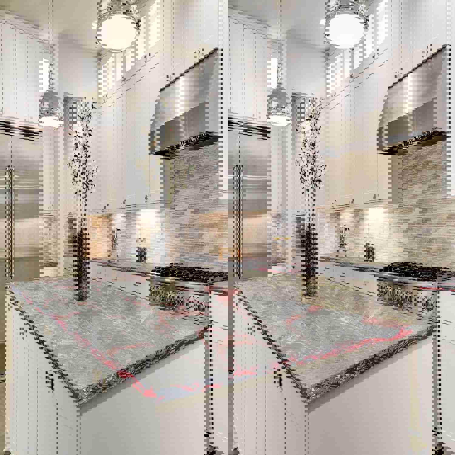 WINE RED ALLOY Resin Countertop System