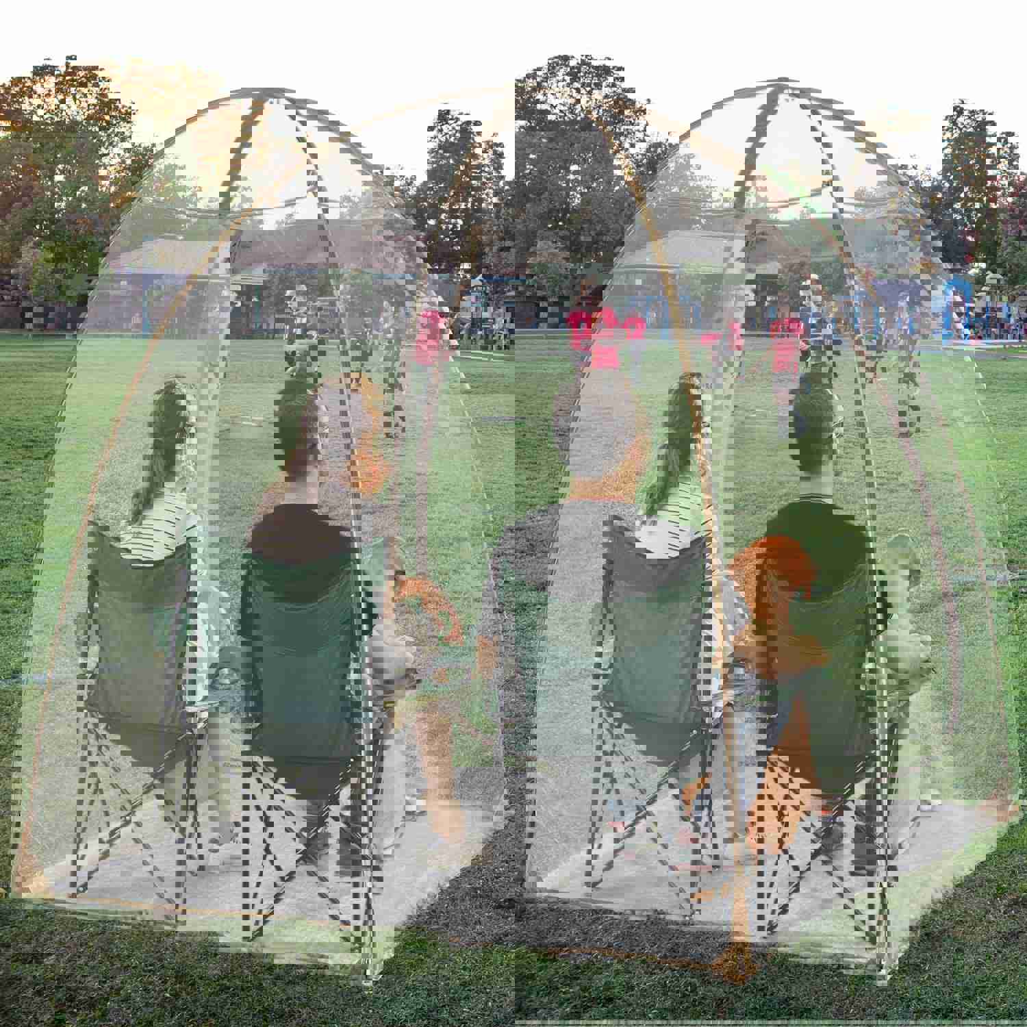 TopGold 4 Person Sports Tent - Portable Outdoor Shelter for Sports & Activities