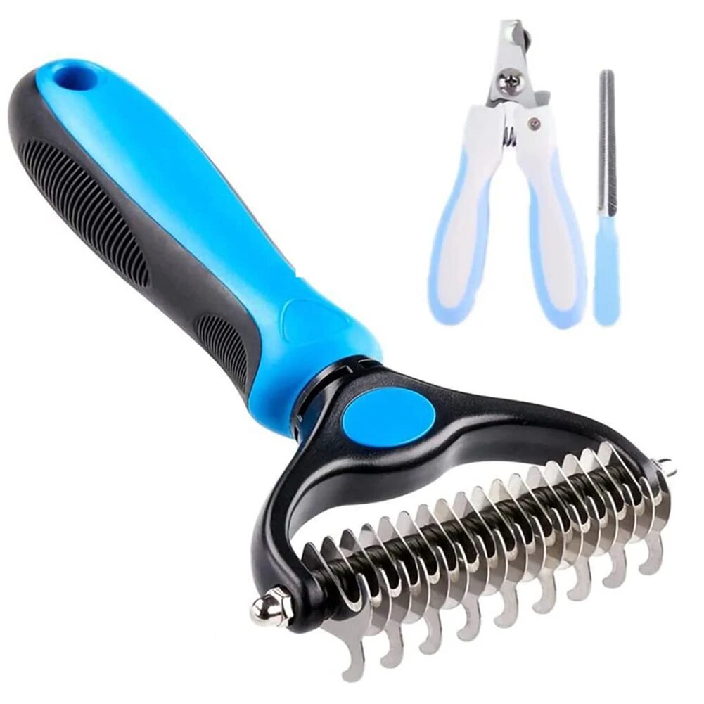 Multifunctional Pet Hair Removal Brush - Self-cleaning Comb for Dogs and Cats