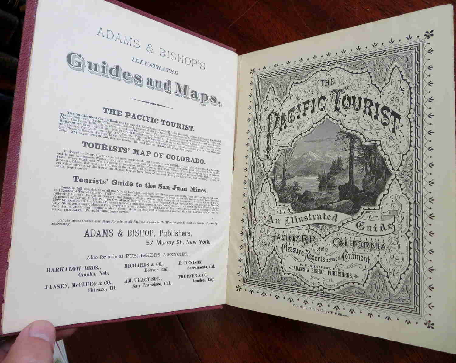 The Pacific Tourist: American Trans-Continental Guide 1884 Illustrated Book