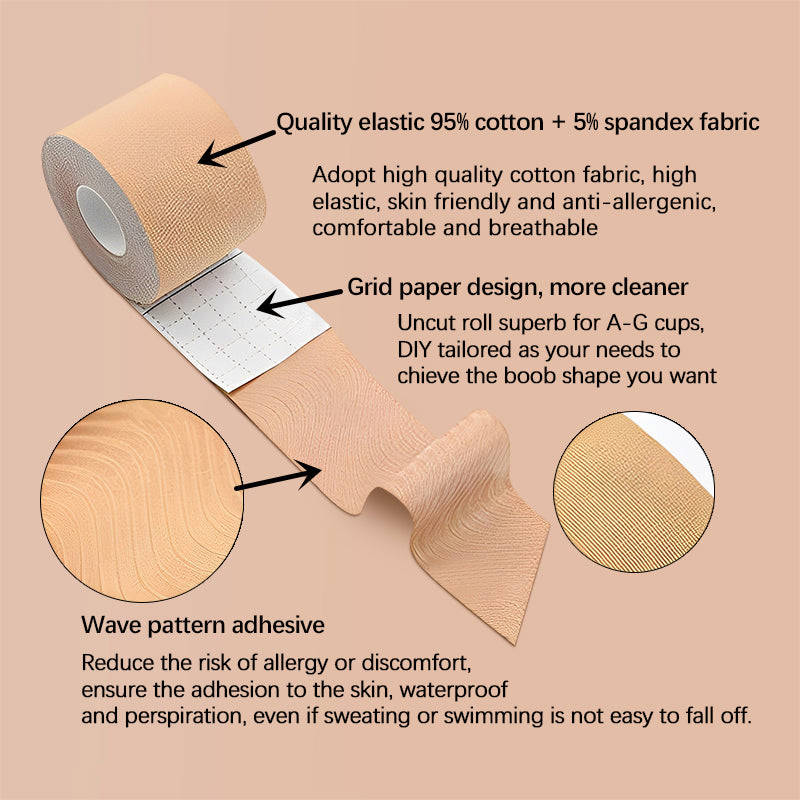 LauraCollection® Sticky Boob Tape [BUY 1 GET 2 FREE] - BROWN
