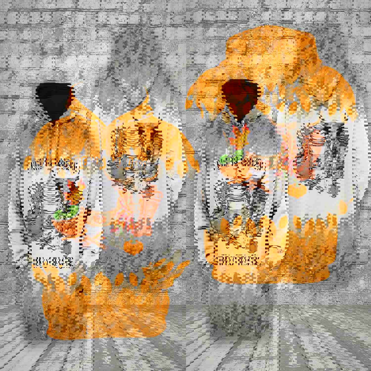 Joy Corners Texas Longhorn Happiness Food Farm Hoodie