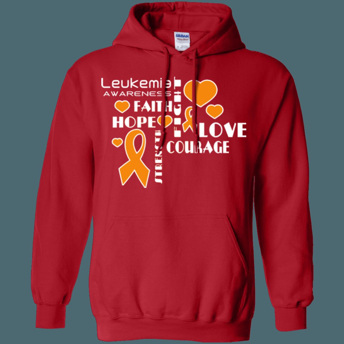 Faith Hope Love Leukemia Awareness Hoodie - Unisex Sizing