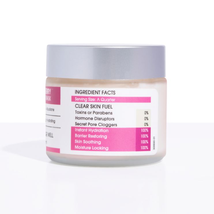 HYDRABERRY Moisture Mask by CLEARSTEM Skincare - Hydrating Face Mask for Acne-Prone & Sensitive Skin