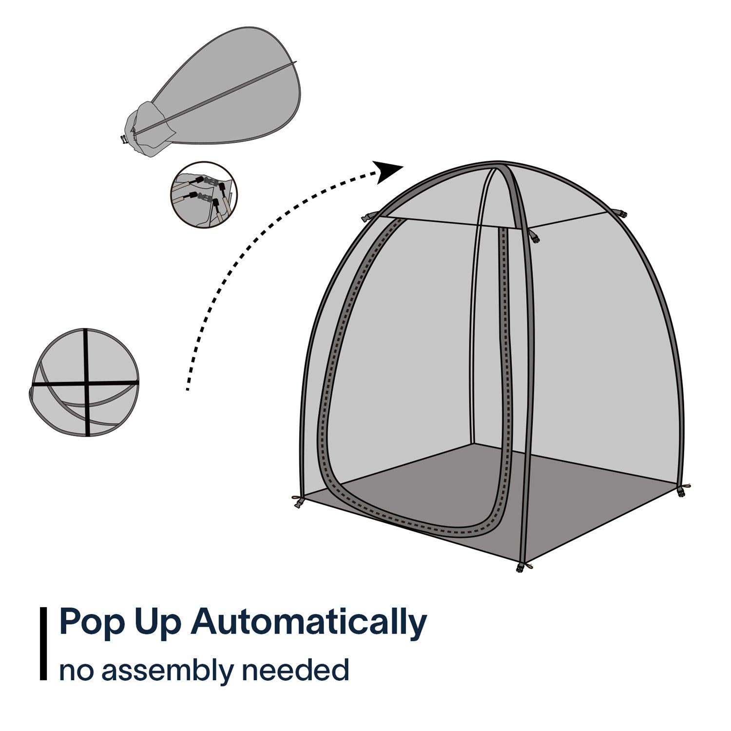 TopGold 4 Person Sports Tent - Portable Outdoor Shelter for Sports & Activities