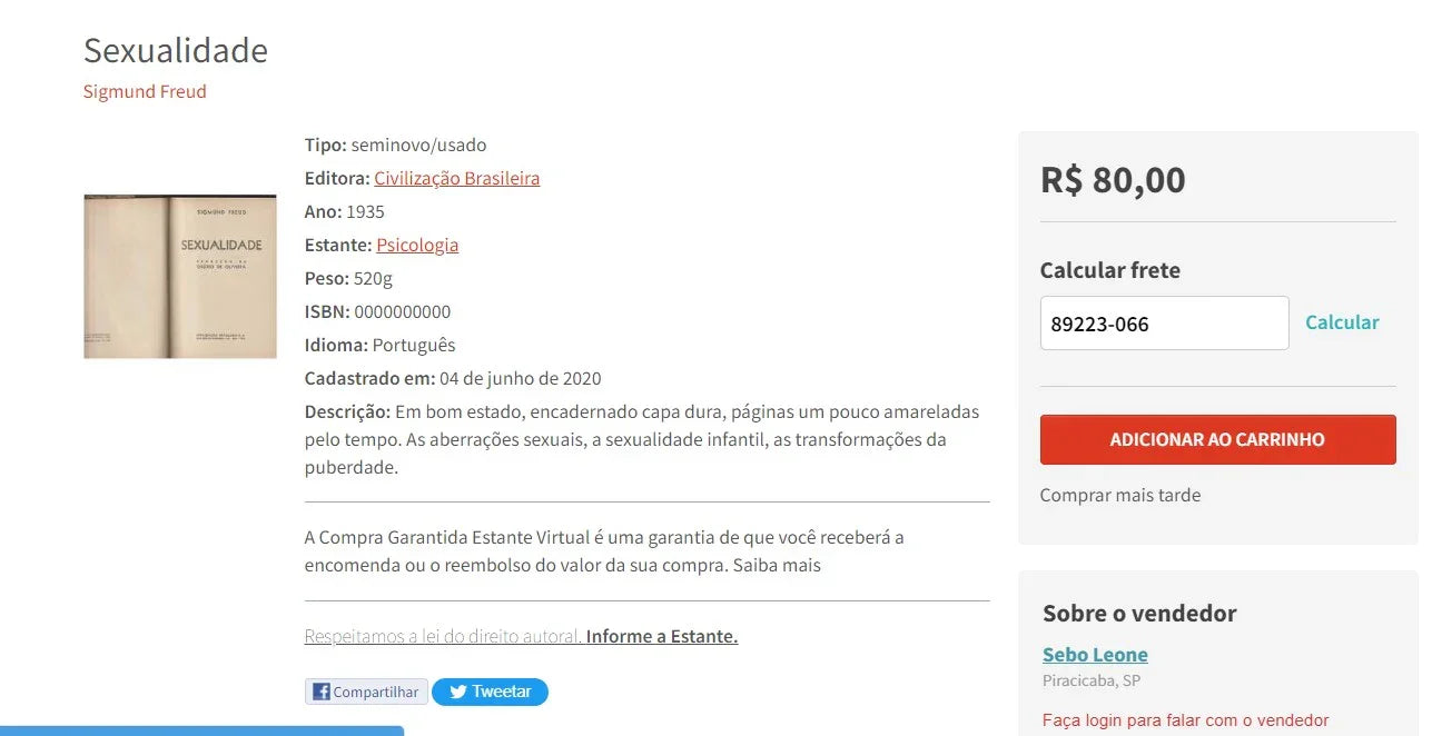 Kit of 8 Psychoanalysis Books from Brazil