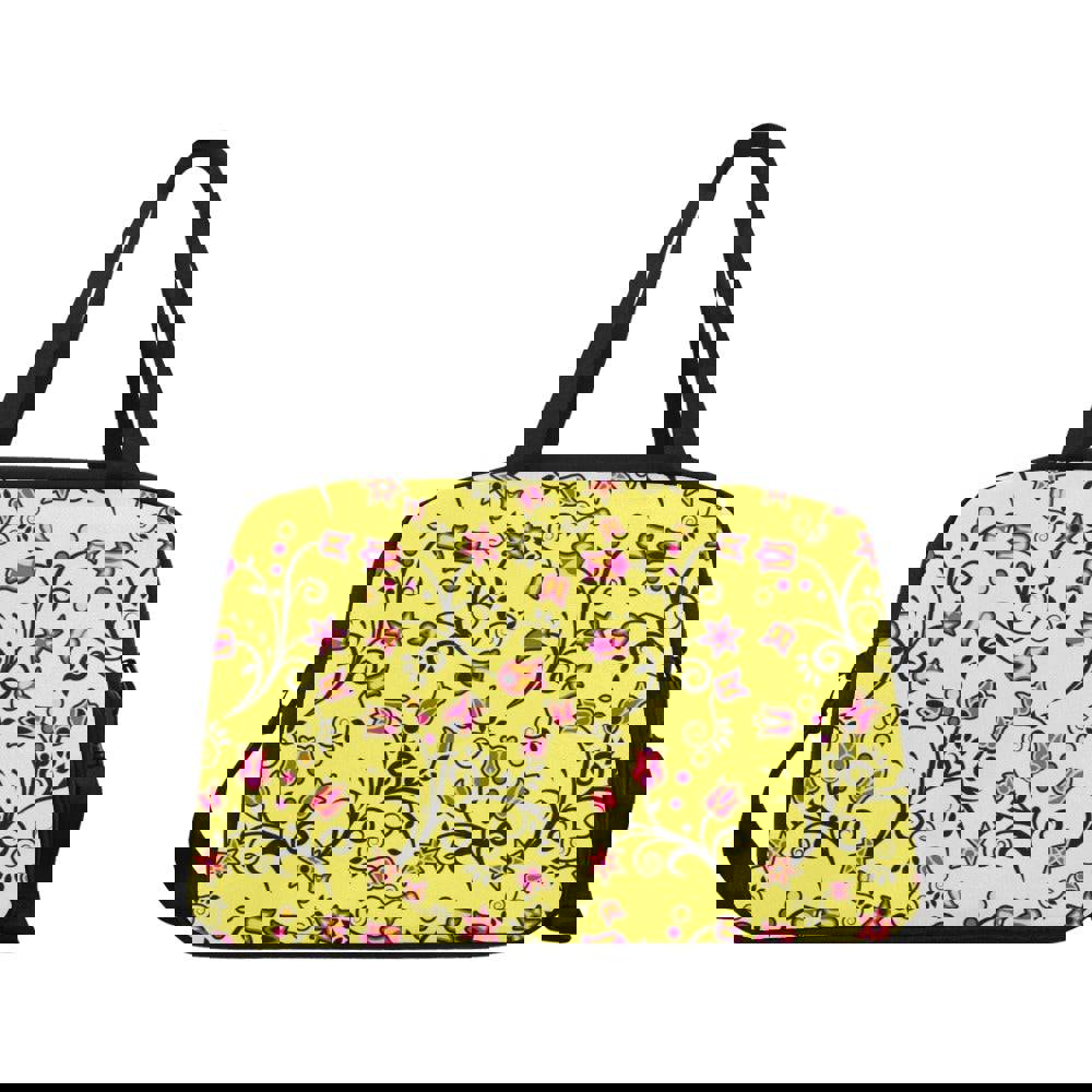 Key Lime Star Fitness Handbag - Durable & Water-Resistant
