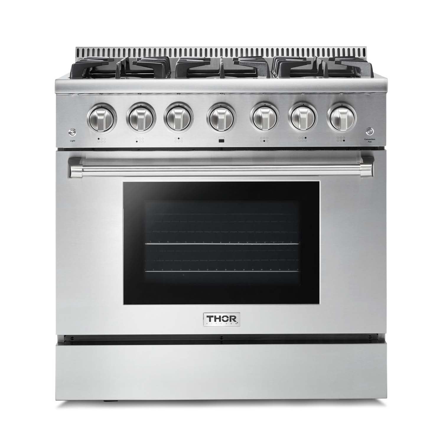 Thor Kitchen 4-Piece Pro Appliance Package - Stainless Steel Gas Range, Refrigerator, Dishwasher & Hood