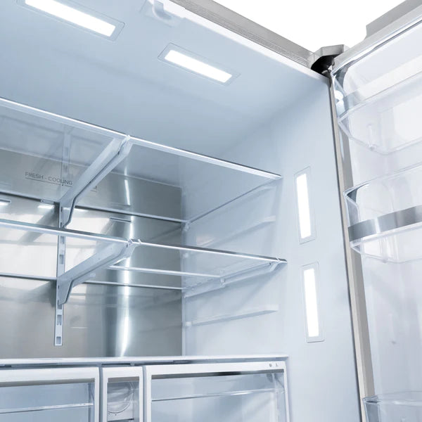 ZLINE Autograph Edition 36 in. French Door Refrigerator with Dual Ice Maker