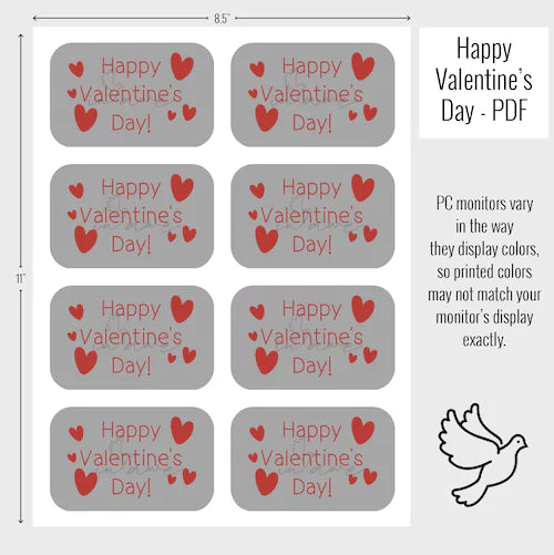 DIY Saint Valentine Treats for School - Printable Altoid Tin Craft Kit