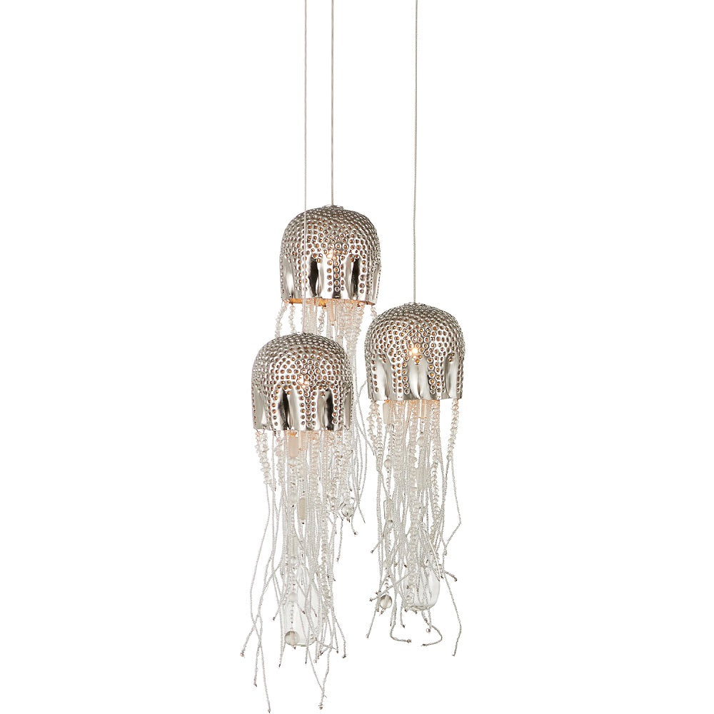 Medusa Multidrop Pendant - Elegant 3-Light Jellyfish-Inspired Design
