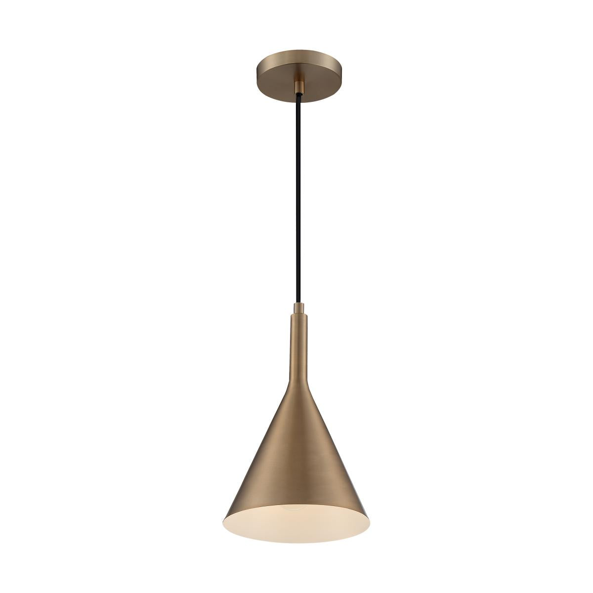 60-7117 LIGHTCAP 1LT SMALL PENDANT Lightcap - 1 Light Pendant with Burnished Brass Finish