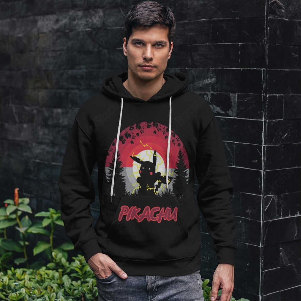 PKM Pikachu Custom Hoodie - Lightweight & Comfortable Apparel