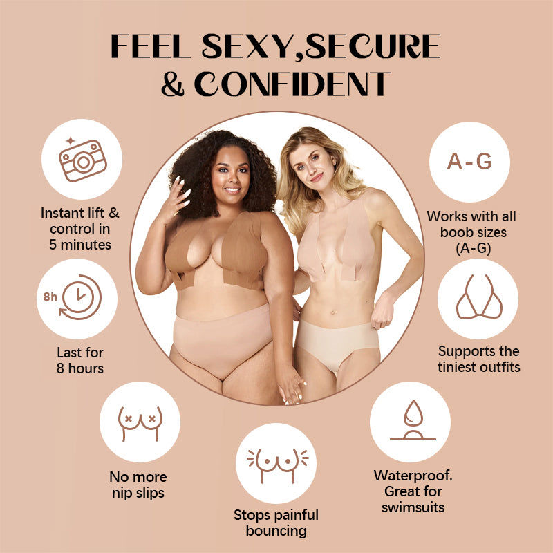 LauraCollection® Sticky Boob Tape [BUY 1 GET 2 FREE] - BROWN