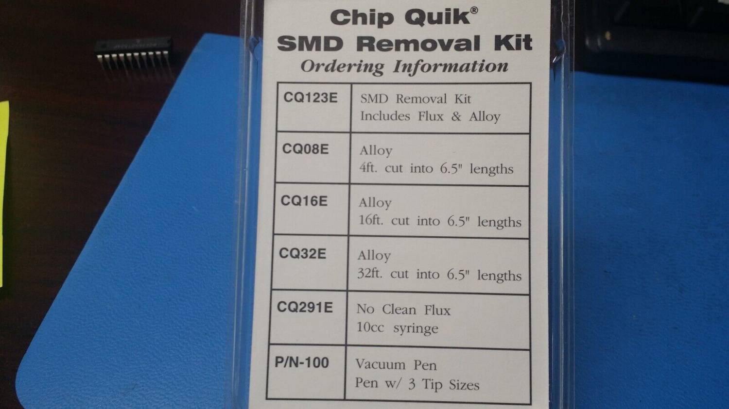 CQ123E SMD Removal Kit - Emulation Technology
