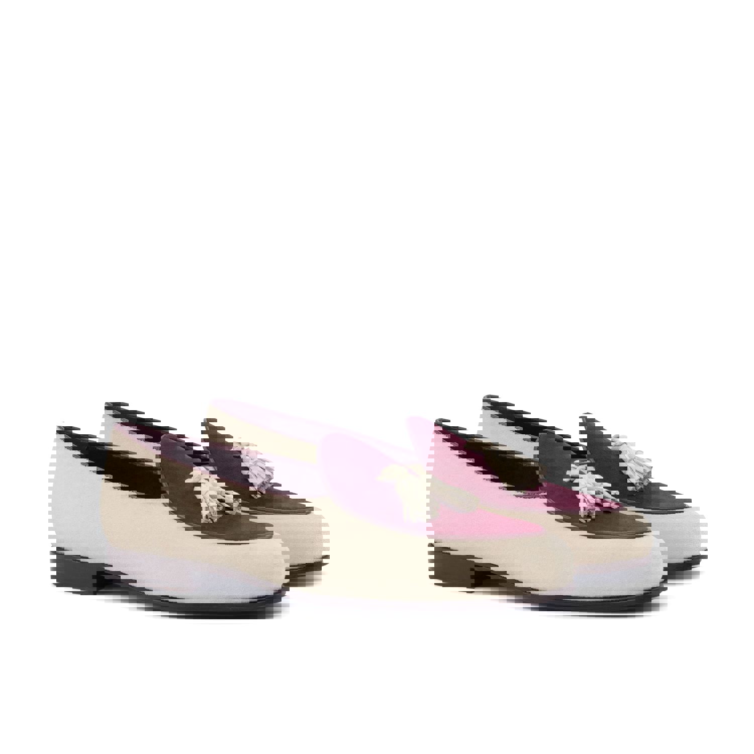 DapperFam Marcello Mens Italian Leather & Suede Belgian Slipper