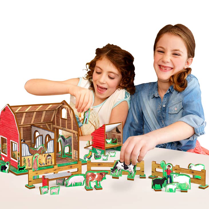 Little Bo Peeps Family Farm Book and Playset