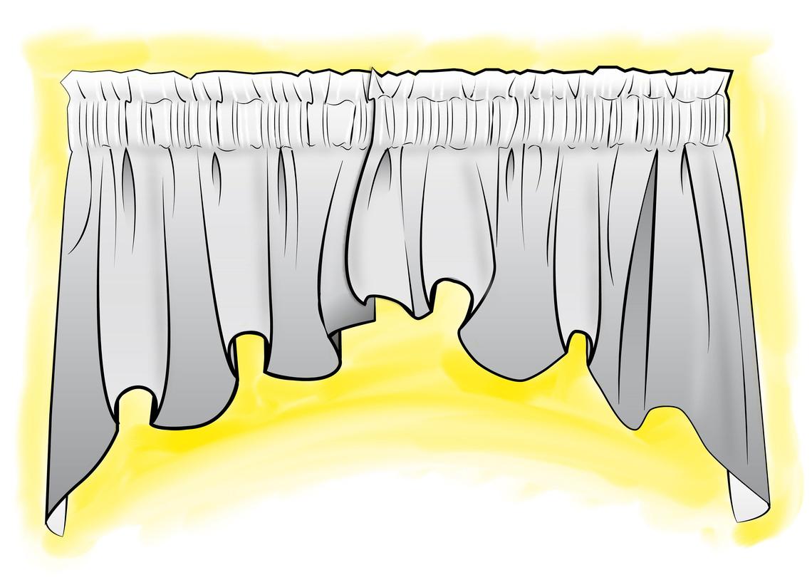 Empress Swag Valance in Pisces Multi Weathered Paisley Large Scale