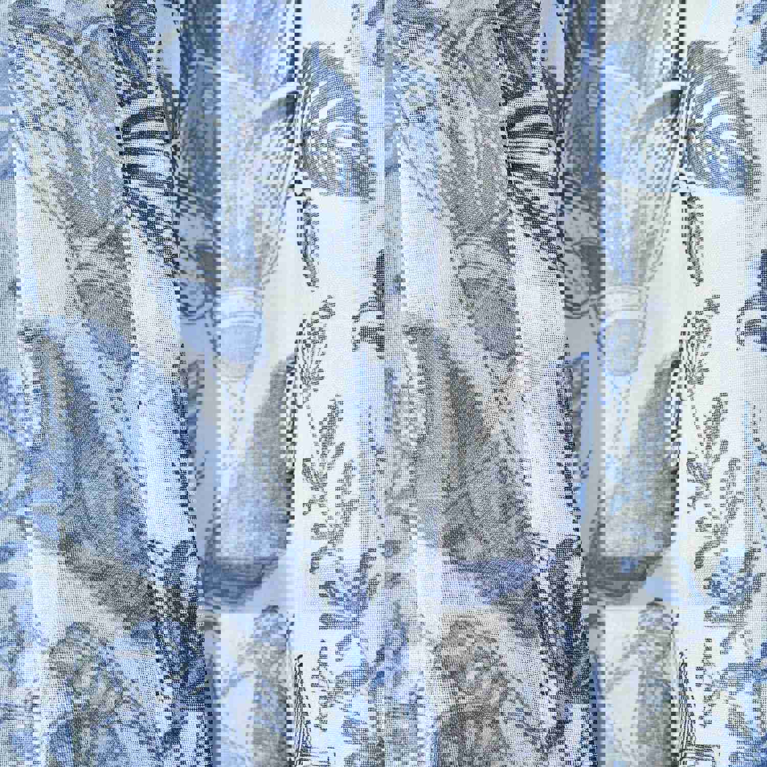 Cynthia Jacobean Sheer Window Curtain Panel Set