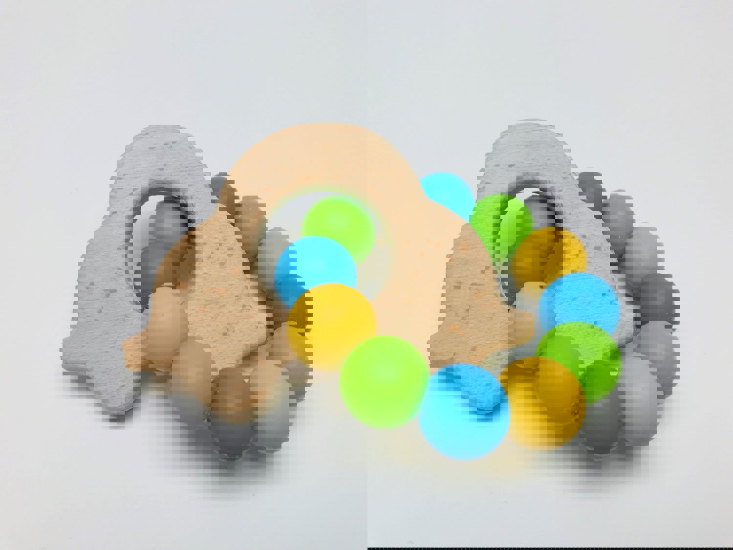 Chewy Baby Co Silicone Wood Teething Toys