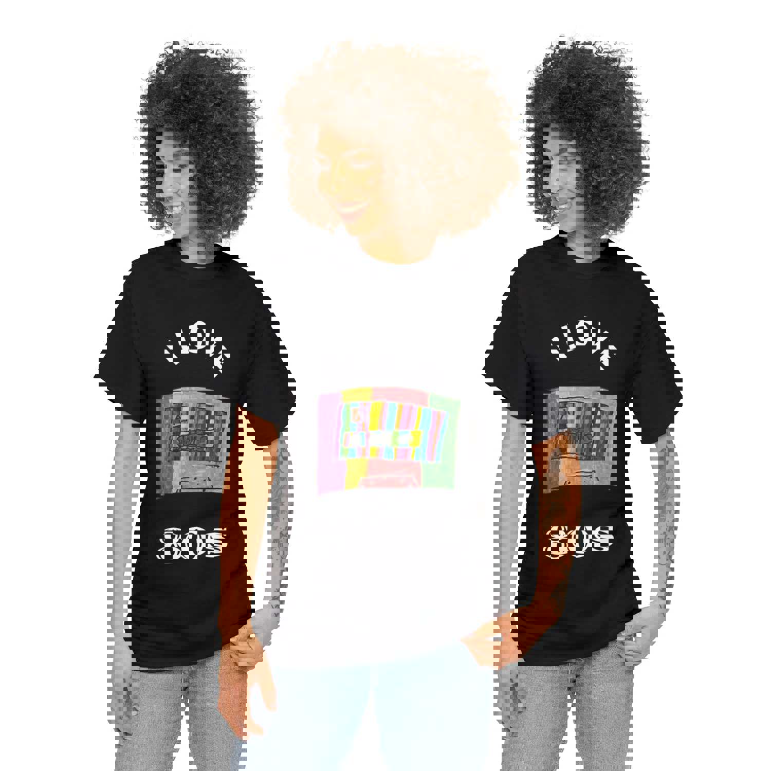 I Love 80s Cassette Art Unisex Heavy Cotton T-Shirt