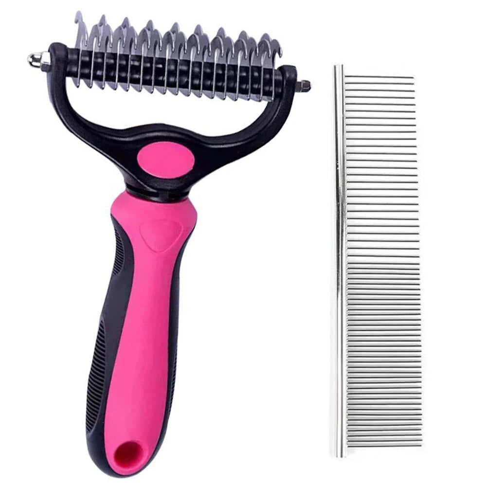Multifunctional Pet Hair Removal Brush - Self-cleaning Comb for Dogs and Cats