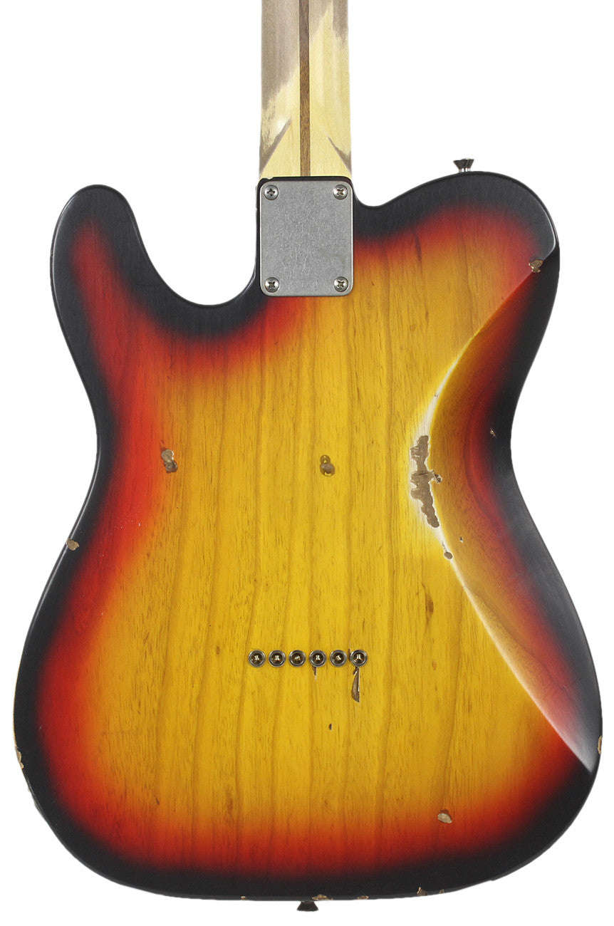 Nash T-72DLX Guitar, 3 Tone Sunburst, Medium Aging