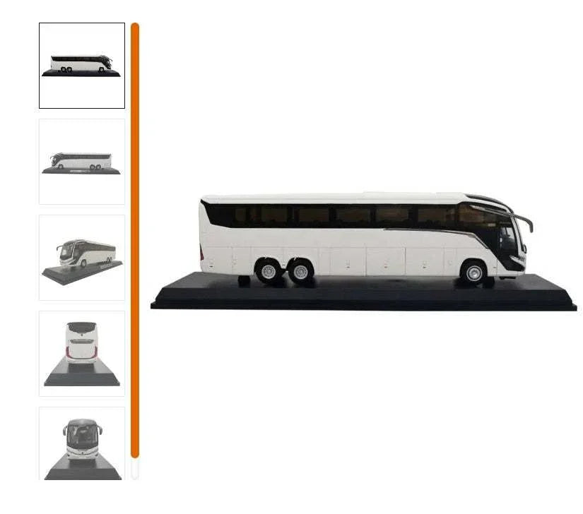 Miniature Bus G8 Marcopolo 65044 - Blue (DDP Shipping Included)