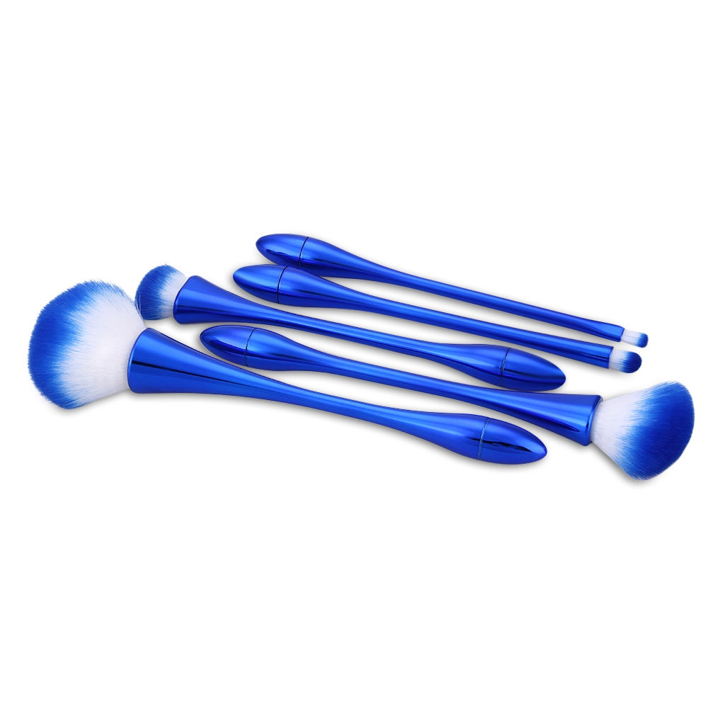 5pcs Colorful Hair Makeup Brushes Set - Soft & Easy to Use Beauty Tools