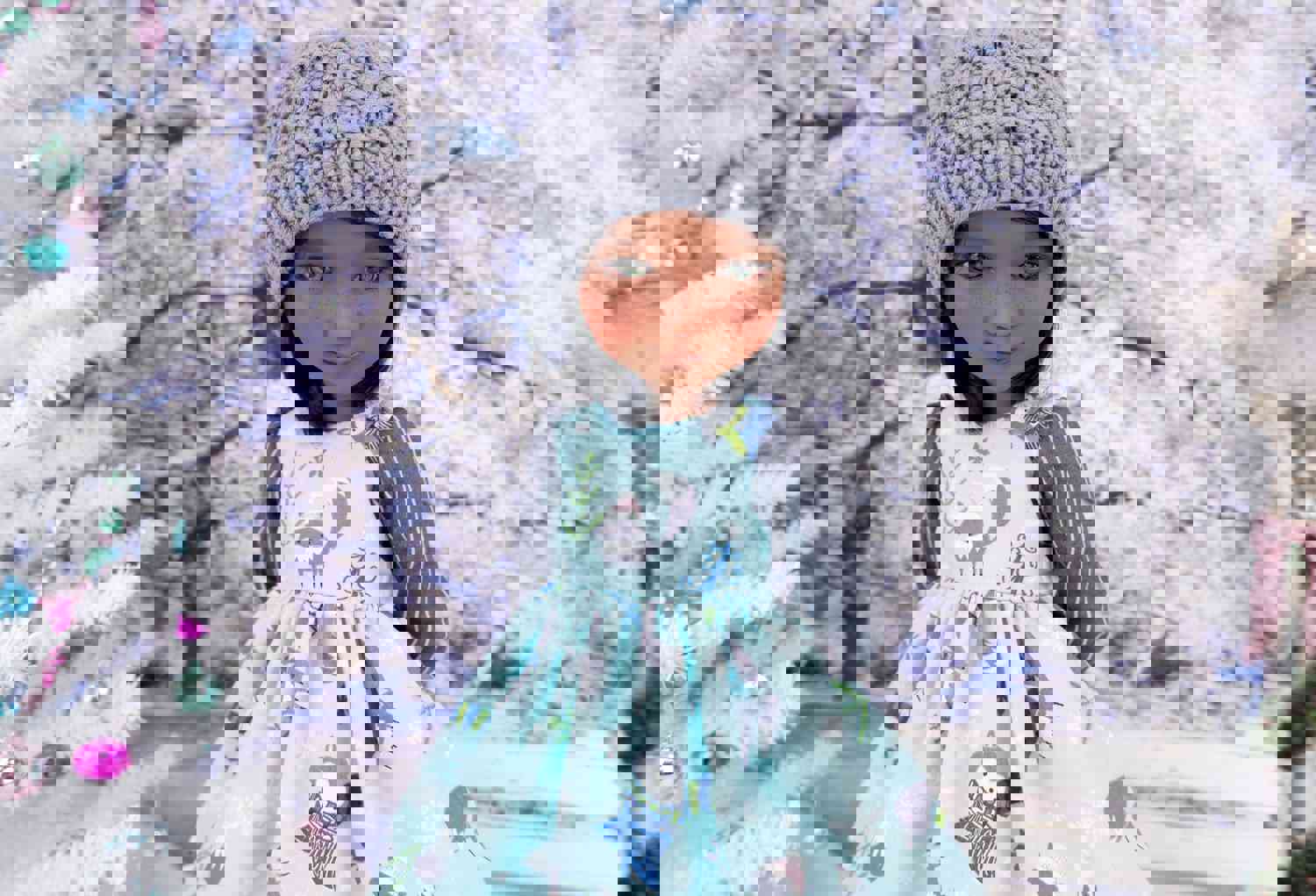 Winter Fox - Dress Ensemble with Boots for Ruby Red Fashion Friends Doll