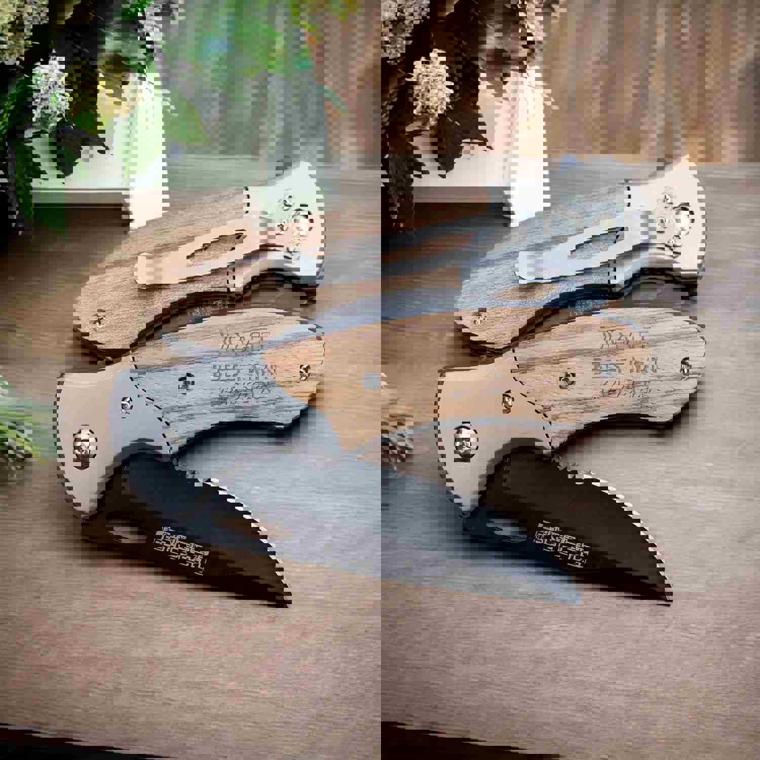 Personalized Engraved Pocket Knife - Wedding, Anniversary, Groomsman Gift