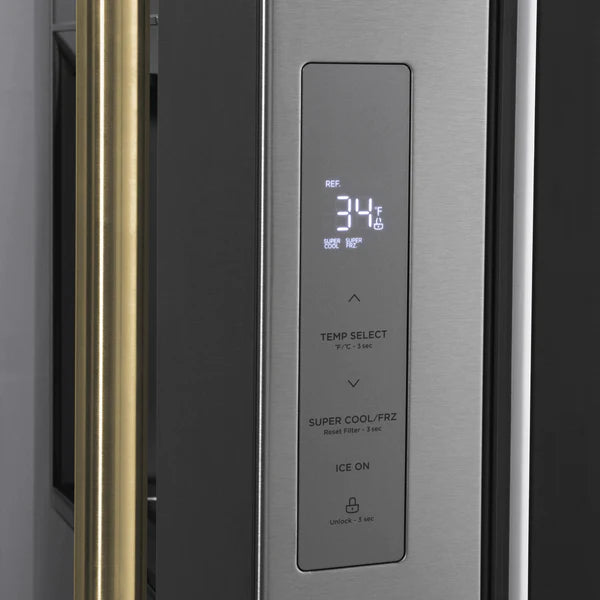 ZLINE Autograph Edition 36 in. French Door Refrigerator with Dual Ice Maker